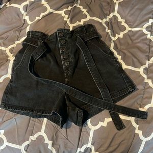 American Eagle Black Denim Shorts